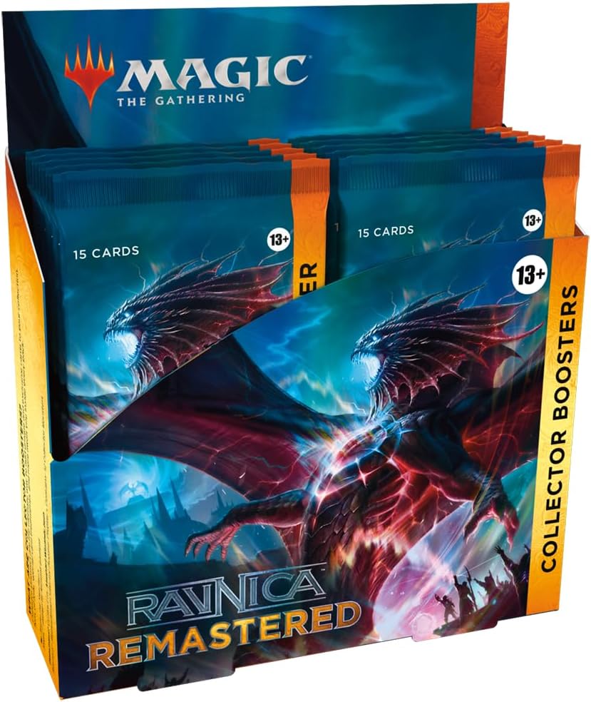 Magic: The Gathering Ravnica Remastered Collector Booster Box - 12 Packs (180 Magic Cards)